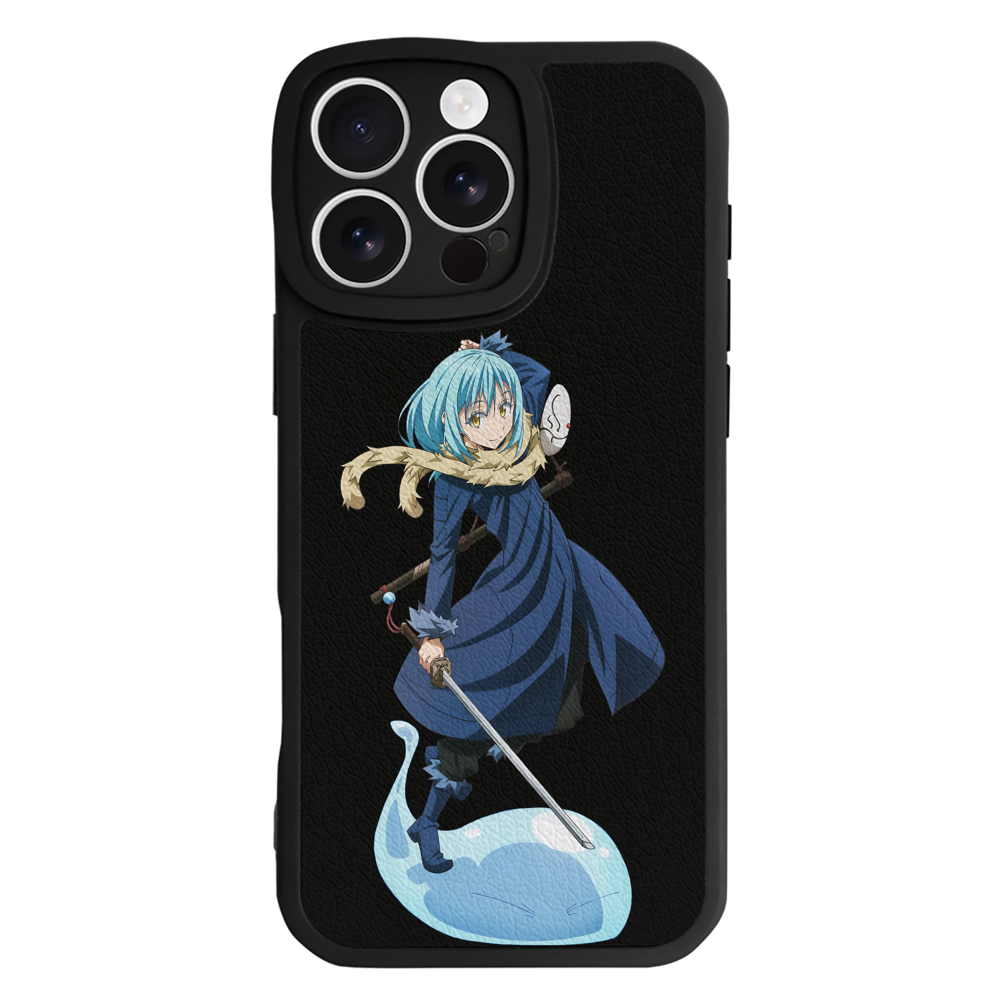 転スラ Regarding Reincarnated to Slime 【iPhone 16シリーズ対応】シリコンスマホケース（レザー調） 材質：シリコン